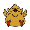 Spille Fat Chocobo Spilla smaltata dura Final Fantasy Spilla Gioco Mascotte Uccello giallo Distintivo Accessorio giocatore