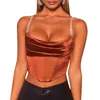 Women's Tanks 2023 Summer Women Sexy Bustiers Strapless Off Shoulder Push Up Corsets Slim Crop Tops Clubwear Outwear