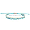 Bracelets porte-bonheur chaîne de cire tissée pour les femmes 14 couleurs Mtilayer Bracelet d'amitié bohême bracelet cadeau bijoux livraison directe Otmzy