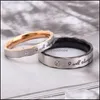 Wedding Rings Couple Ring Engagement For Men Women Fashion Jewelry Engraved Will Always 3558 Q2 Drop Delivery Dhixy