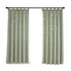 Curtain 100 200cm Home Hollow Curtains Double Layers Blackout Hooking High Shading Stars Patterns For Sleeping Room