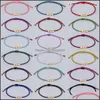 Bedelarmbanden creatieve irregar koperen kralen verstelbare colorf touw bangle handgemaakte geweven armband voor vrouwen meisjes sieraden dhs drop dhpgn