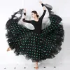 Stage Wear Standard Ballroom Dance Dresses Lady's High Quality Waltz Dancing Skirt Women Black Competition Dress