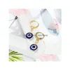 Dangle Chandelier Fashion Jewelry Vintage Evil Eyes Earrings Resin Beads Blue Eye Earring Drop Delivery Dhfim