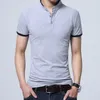 Hommes Polos 2023 Haute Qualité Hommes Polo Shirt Hommes À Manches Courtes Solide Chemises Camisa Masculina Casual Coton Plus La Taille Tops P319333