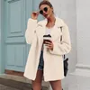 FURE FURE FUA FAUX PLEAT Bluza bluzy Cardigan 2023 Kobieta jesienna zima kobiety Pluszowa kurtka Mujer chaqueta