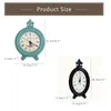 Table Clocks Desk & RETRO NOSTALGIC WOODEN ROUND HOME DESKTOP ORNAMENT SIMPLE ALARM CLOCK CRAFT FIGURINE CLASSIC GIFT