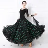 Scena standardowa sukienki taneczne balowe wysokiej jakości Waltz Dancing spódnica kobiet czarna sukienka zawodowa