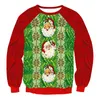 Kadın Hoodies Mclaosi 2023 Noel Büyük Boyu Kadın Yuvarlak Boyun Gevşek Külot Ladies Sweatshirt Cosplay Baskılı Top Kış Giysileri