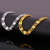 Chains Snail Necklace For Men Yellow Gold Color Chain 316L Stainless Steel Link Wholesale 6mm Wide Jewelry N202G