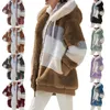 Vestes Femmes Femmes Manteau Thermique Couleur Variée Fermeture À Glissière Ouverte Avant Oversize Overcoat En 8 Couleurs