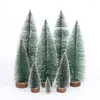 Christmas Decorations 3Pcs Mixed Size Pine Tree Artificial Mini Desktop For Home Year Xmas Party Table Decoration Navidad