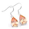 Dangle Lustre Luckyshine Magnifique Bijoux Goutte D'eau Champagne Morganite Boucles D'oreilles 925 Sier Femme Zircon Crochet Livraison Dhbnd