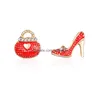 Stud Europe Fashion Jewelry Women Orecchini asimmetrici Lady Bag High Heel Drop Delivery Dhhqc