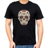 Men's T Shirts Skull White Black Men T-Shirt Short Sleeve O-Neck Summer Graphic Tops Tees Camiseta Hombre Accept Customized Clothing