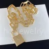 2023Luxury Design Halskette 18K Gold plattiert Edelstahl Mode Frauen Halskette Anh￤nger Hochzeit Schmuck Accessoires x