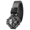 Belts Ghost Head Belt Buckle Leather Skull Desinger For Men Unisex Fashion