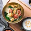 Bowls Japanese Ramen Pasta Bowl Spork Steel Set Barilla Soup Serving Container Stainless Salad