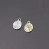 Charms Wholesell 10pcs Beautiful Coin Pendant Young Girl Earrings Necklace DIY Handmake Fashion Jewelry 4 ColorsCharms