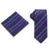 Fliegen Tailor Smith Ankunfts-Krawatten-Set 7,5 cm und Taschentücher für Herren, modisch, kariert, kariert, gestreift, Geschenke für Herren