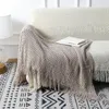 MANTAS MANUDA ACRÍLICA CON LA MANUDA SUPER SUBLA Tassel Ligero Ligero Cama decorativa cómodo