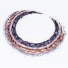 Цепи нерегулярные формы натуральные каменные бусинки Ожерелья для женщин Мужчины фиолетовые агаты