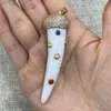 Charms Pepervorm Hars hanger spike -vormige diamant charme gebruikt voor doe -het -zelf sieraden maken kettingarmband maten 25x72 mm