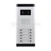 Videodörrtelefoner 4.3 "HD Monitor Lägenhetstelefon Intercom Doorbell System 700 TVLine Camera Touch Key för 10 Familiesvideo