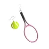 Orecchini a cerchio Confezione da donna Serie sportiva Personalità da tennis Stereo Double Sided Fashion Ball Piccolo pendente