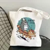 Sacolas de compras bolsa totoro bolsa bolsa de sacola reutilizável reciclagem reciclaje bolsa compra cabas