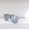 Lunettes de soleil pilote miroir argent sans monture pour hommes monture en métal lunettes de soleil lunettes de soleil lunettes de soleil UV400 lunettes avec boîte