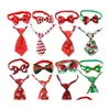 Abbigliamento per cani Natale Cravatte per animali domestici Cravatte annuali Set regolabile fatto a mano Accessori per festival Forniture Consegna a domicilio Giardino domestico Dh2Xt