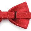 Bow Ties 2023 Fashion heren voor bruiloft dubbele stof rode bot bowtie club banket jubileum vlinder stropdas met geschenkdoos