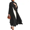 Ethnic Clothing Abaya Woman Ramadan Chiffon Hijab Robe Femme Musulmane Muslim Dress Caftan Marocain Kaftan Jilbab Abayas For Women Dubai