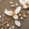 Hårsmycken 1 parklämmor blommor grenar formar hårnål handgjorda strass imitation pärla brud bröllop vl