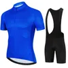 Racing Sets 2023 Black Team Cycling Jersey Men Set Maillot Ropa Ciclismo MTB Terno de verão Roupas de bicicleta de verão