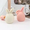 3D Wielkanocny króliczka silikonowa świeca ręcznie robiona tynk