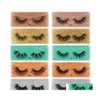 False Eyelashes Fake Thick And Exaggerated 3D Imitation Mink Eyelash 200 Tapared Crisscross Winged Natural Looking Wholesale Makeup Dhzfy