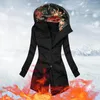 Frauen Jacken Herbst Winter Mantel Für Frauen Solide Zipper Cord Gefüllte Baumwolle Stehen Kragen Mantel Jacke 2023