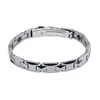 Link Armbänder OKtrendy Silber Farbe Wolfram Armband Frauen Magnetische Gesundheit Energie Kette Für Arthritis Heilung