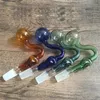 Gebogen Vorm Glazen Oliebrander Pijpen Met 10Mm 14Mm 18Mm Mannelijke Vrouwelijke Joint Pyrex Waskolf Roken water Hand Pijp Voor Droge Kruid Tabak