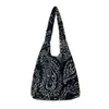 Avondtassen kawaii pluche tas vrouwen zachte imitatie lam haar handtassen voor grote capaciteit schoudervrouw hand shopper