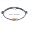 Charm Bracelets Liebhaber passen Paare Armband 2pcs/Set Friendship Seil geflochten