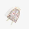 Bolsas escolares ladies harajuku transparente laser pvc mochila feminina bookbag star transparente bolsa para meninas adolescentes