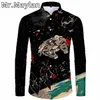 Mens Casual Shirts Game 3D Printed Beach Hawaiian Anime Shirt Men Holiday Party Streetwear Långärmad skjortor Överdimensionerade 5xl Chemise Homme155 230114