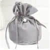 Gift Wrap 5Pcs Velvet Bags With Pearl String Christmas Birthday Party Cooikes Candy Boxes Jewelry Sachet Bag