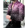 Mens Casual Shirts Luxury Fashion Social Men Shirts Single Breasted Shirt Casual Floral Print Long Sleeve Tops Herrkläder Hawaii Prom Cardigan 230114