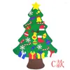 زخارف عيد الميلاد الديكور ثلاثي الأبعاد شعر عيد الميلاد شجرة غير منسوجة الأطفال هدايا ديي ديكور ديكور يدوي