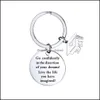 Belangrijkste ringen 2021 Graduate Keychain Roestvrij staal Klasse van School University Chain Student Postgraduate Mini Love Gift Drop Delivery J OT28C