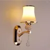 Wall Lamps Modern FashionCrystal Led Creative Lamp Living Room Study El Restaurant Bedroom Bedside Simple Warm Lighting